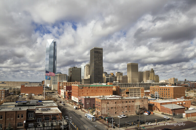 Kolleny, Jane, Kool Cats Photography.  [Downtown OKC]. Photograph. 2014. From WikimediaCommons. https://commons.wikimedia.org/wiki/File:Downtown_OKC_%2816087465116%29.jpg (accessed September 26, 2023).