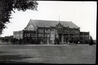 "Men's Gymnasium and Armory at Oklahoma State University in Stillwater, Oklahoma." Photograph. n.d. From The Gateway to Oklahoma History. https://gateway.okhistory.org/ark:/67531/metadc961358/m1/1/?q=oklahoma%20state%20university%20gymnasium (accessed November 28, 2023).