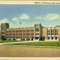 Oklahoma News Co. "Tulsa, OK." Photograph. n.d. From The Gateway to Oklahoma History. https://gateway.okhistory.org/ark:/67531/metadc1619176/m1/1/?q=will%20rogers%20high%20school (accessed December 19, 2023).