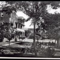 Truby Studio. "Oklahoma Central State Hospital Administration and Women's Buildings." Photograph. n.d. From The Gateway to Oklahoma History. https://gateway.okhistory.org/ark:/67531/metadc961492/m1/1/?q=central%20oklahoma%20state%20hospital (accessed November 14, 2023).