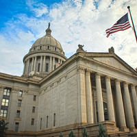      Johnson, James, photographer. "[Oklahoma State Capitol Building.]" Photograph. 2009. From WikimediaCommons. https://commons.wikimedia.org/wiki/File:Oklahoma_State_Capitol_Building.jpg. (accessed October 3, 2023). 