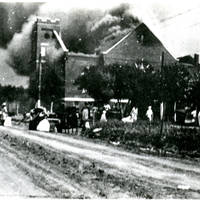 Mount Zion Baptist Church burns