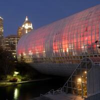 Argo, Jim, photographer. "Myriad Gardens." Photograph. 2007. From The Gateway to Oklahoma History. https://gateway.okhistory.org/ark:/67531/metadc1652761/m1/1/?q=myriad%20gardens (accessed September 28, 2023)