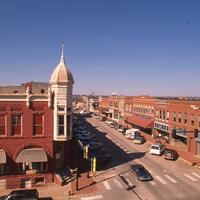 Argo, Jim, photographer. "Guthrie Historic District Restoration." Photograph. c. 1990-1993. From The Gateway to Oklahoma History. https://gateway.okhistory.org/ark:/67531/metadc1654017/m1/1/?q=guthrie%20ok (accessed November 14, 2023).