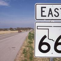 Argo, Jim, photographer. "Route 66." Photograph. 2005. From The Gateway to Oklahoma History. https://gateway.okhistory.org/ark:/67531/metadc1690071/m1/1/?q=route%2066%20architecture (accessed November 30, 2023).