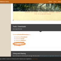 Gateway to Oklahoma History IIIF link example