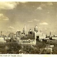 "Tulsa, OK." Photograph. 1938. From The Gateway to Oklahoma History. https://gateway.okhistory.org/ark:/67531/metadc1619885/m1/1/?q=tulsa%20skyline (accessed Jan 4, 2024).