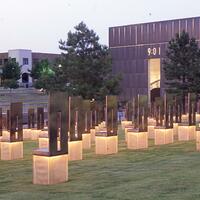 Argo, Jim, photographer. "Oklahoma City National Memorial and Museum." Photograph. 2005. From The Gateway to Oklahoma History. https://gateway.okhistory.org/ark:/67531/metadc1656427/m1/1/?q=oklahoma%20city%20national%20memorial (accessed September 28, 2023).