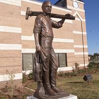 Argo, Jim, photographer. "Abner Norman Statue." Photograph. 1999. From The Gateway to Oklahoma History. https://gateway.okhistory.org/ark:/67531/metadc1677886/m1/1/?q=%22norman%20ok%22 (accessed September 7, 2023).