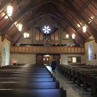 "Interior of st. John Episcopal Church, Tulsa." Photograh. n.d. From The Gateway to Oklahoma History. https://gateway.okhistory.org/ark:/67531/metadc2098816/m1/1/?q=church%20tulsa (accessed Januray 23, 2024).